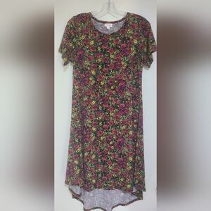 NWOT LulaRoe Multicolored Floral Carly Dress, size XS